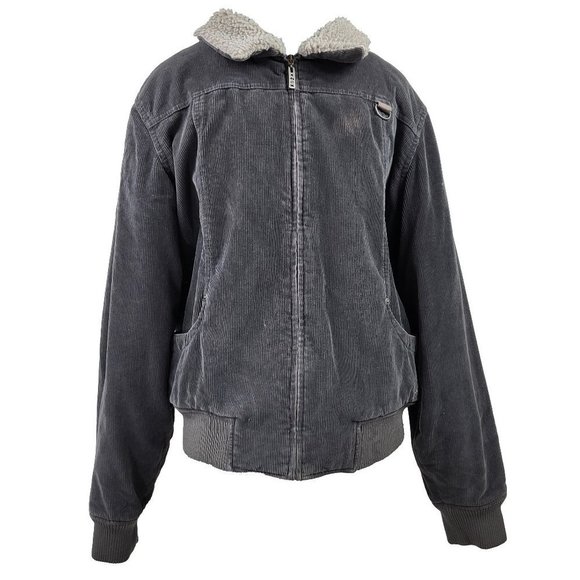 Fox Riders Co. Corduroy Jacket Gray Large - Picture 1 of 7